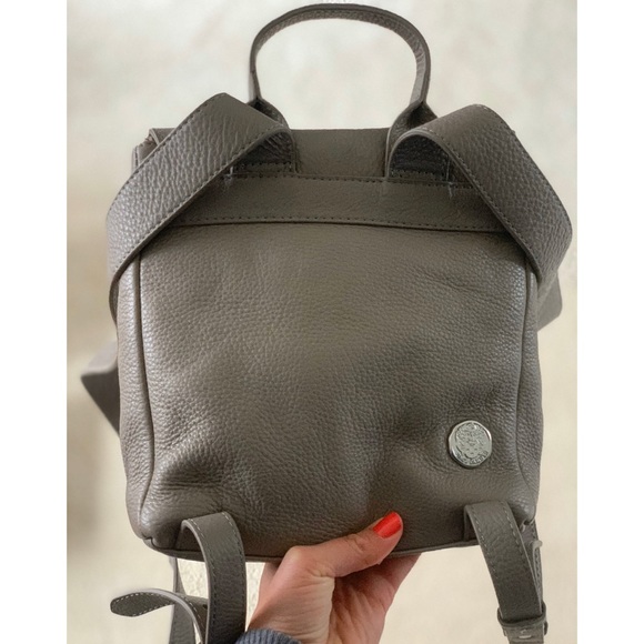 Gray mini backpack - Picture 2 of 4